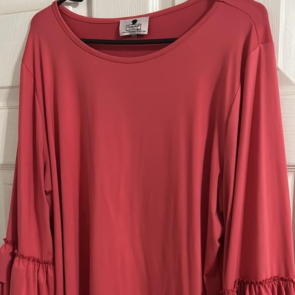 Two Dainty Jewels shirts.  Both xxl.   Hot pink and royal blue. Both like new.